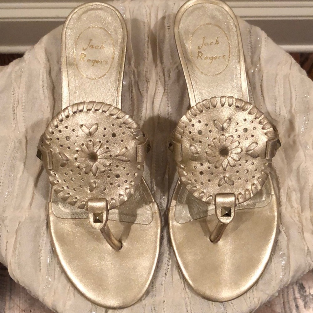 Jack Rogers Georgica wedges sz 6 1/2